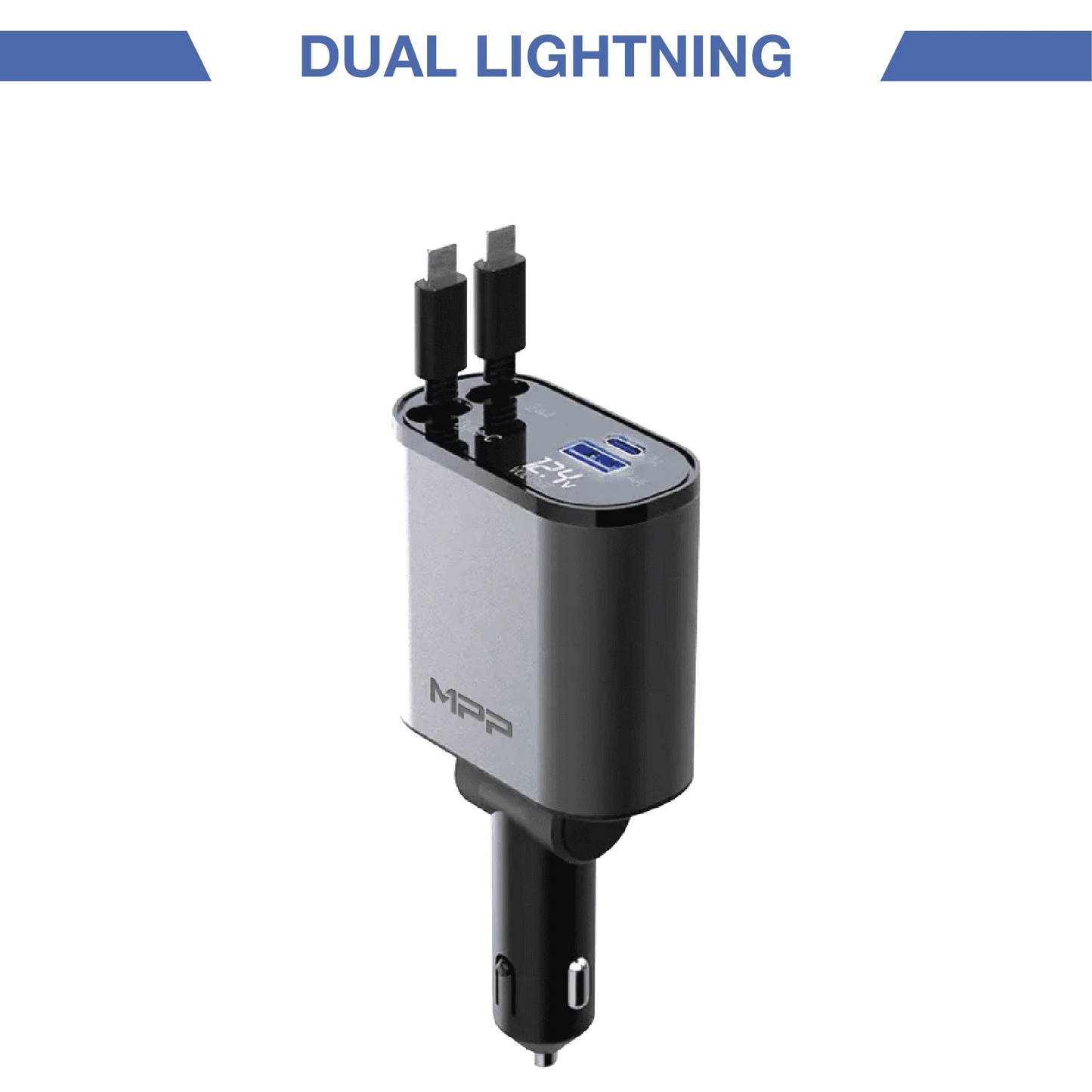 MPP® 4-IN-1 CAR CHARGER  ADAPTER POWERFUL FAST CHARGING THE NEWEST 2025 MPP014
